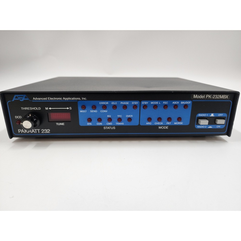 AEA Pakratt 232 Model PK-232MBX Multi-Mode Data Controller Ham Radio TNC Parts